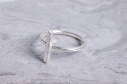 【9号】カレンシルバー バーリング ｜ 縦ライン 細身 ミニマル リング (11100180090)